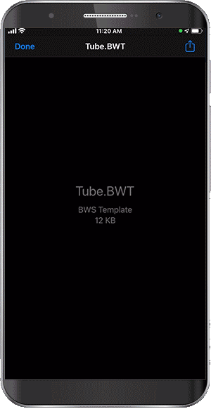 Animovaný gif znázorňujúci vytváranie formátovaných štítkov pomocou šablóny štítka na skúmavky v aplikácii.