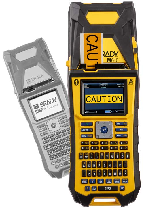 Nová tlačiareň M610 pred starou tlačiarňou BMP61