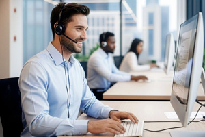 Pracovník podpory spoločnosti Vanscan